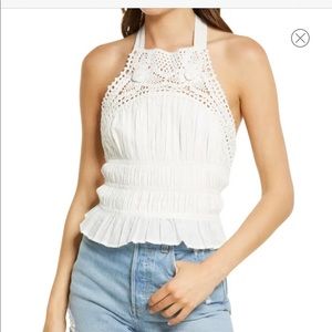Free People Ellie Crochet Tank